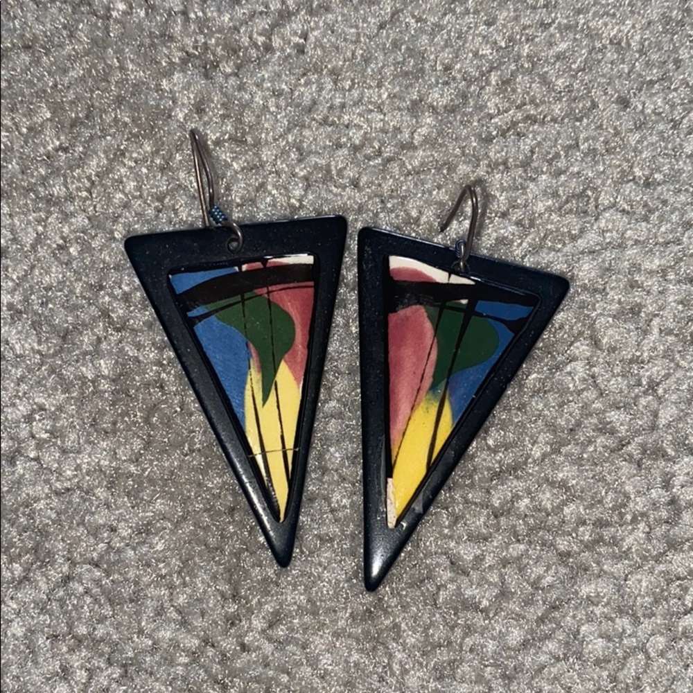 Vintage 80’s handmade earrings